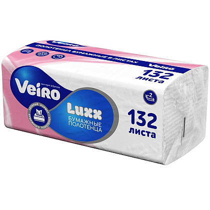 Полотенца бумажные Veiro Luxx, V - сложение, 132 листа, 2 слоя - 3