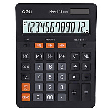 Калькулятор настольный Deli "М444", 12-разрядный, черный