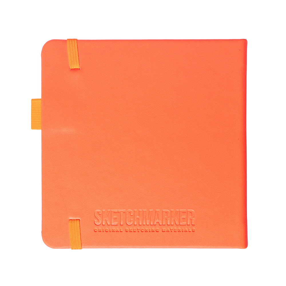Скетчбук "Sketchmarker", 12x12 см, 140 г/м2, 80 листов, неоновый коралл - 2