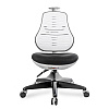 Кресло детское Comf-Pro С3 317 Chair, пластик, ткань, белый, черный, пластик, корпус черный, серый, с чехлом салатовым - 2