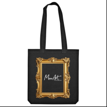 Сумка для покупок "MonArt", хлопок, черный