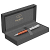 Ручка шариковая автоматическая Parker "Sonnet Essential SB K545", 0,7 мм, серебристый, оранжевый, стерж. черный - 3