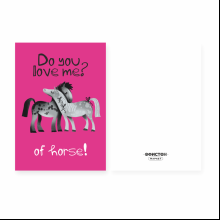 Открытка "Do you love me?", 148х105 мм, дизайнерская