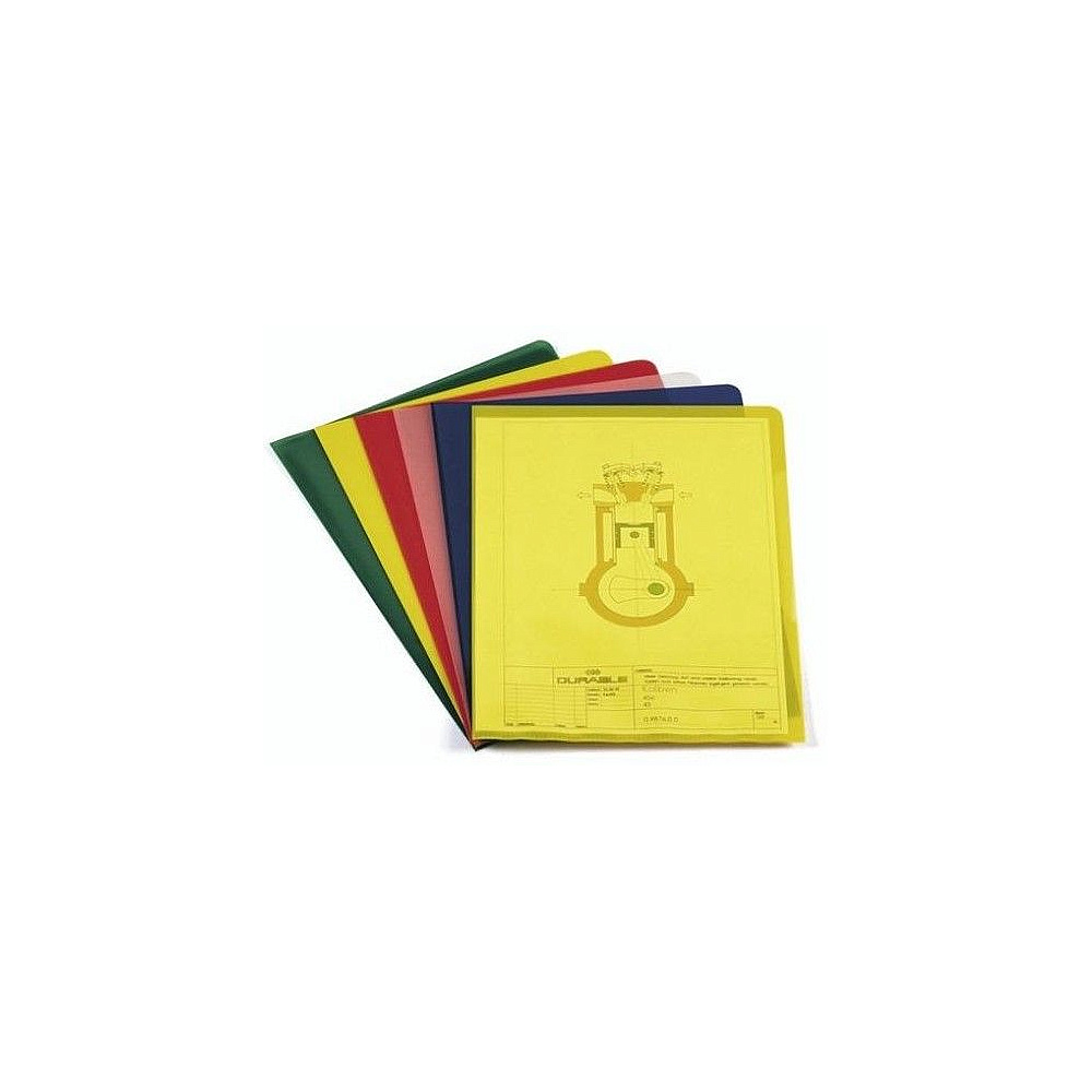 Папка-уголок "Durable", A4, 120 мк, пластик, синий - 2