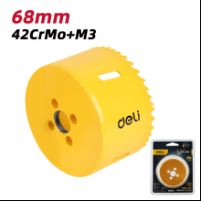 Коронка биметаллическая Deli YS EDH-SKK068-E1, 68 х 38 мм, М14