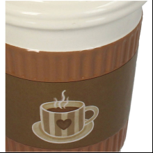 Кашпо "Coffee Cup", керамика, коричневый
