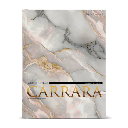 Тетрадь "Carrara", А5, 80 листов, в клетку, разноцветный