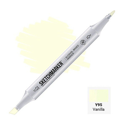 Маркер художественный "Brushmarker", двухсторонний, Y95 ванильный