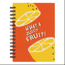 Блокнот "Fruits лимон", А6, 120 листов, в клетку, разноцветный
