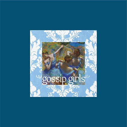 Сумка из плотного хлопка «Gossip girls», 220 г/м2, индиго - 2