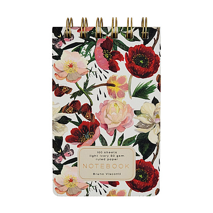 Блокнот "Cute Journal. Пионы", А6, 100 листов, в линейку, разноцветный