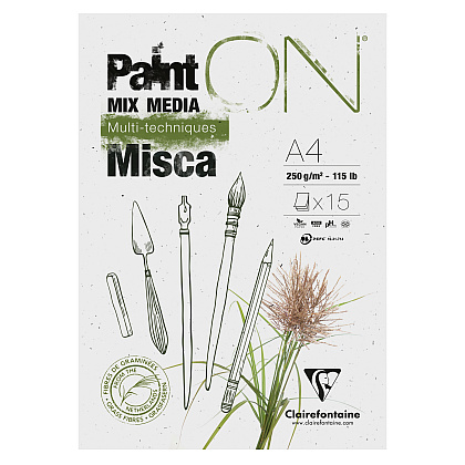 Блок-склейка "Paint`On" Misca, A4, 250г/м2, 15 листов