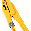 Ключ трубный Deli YS EDL105155 1,5", раскрытие губок, 55 мм, желтый - 4