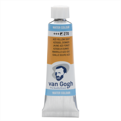 Краски акварельные "Van Gogh", 270 желтая темная AZO, 10 мл, туба