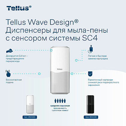 Мыло-пена Tellus Премиум, 1 л, ультрамягкое, SC4 - 6