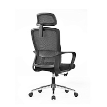 Кресло компьютерное SitZone U-060A, сетка, ткань, черный