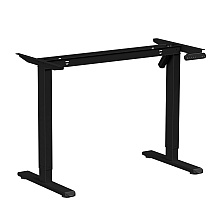 Стол с электроприводом WellDesk Basic 1200x675х18 черный/белый альпийский (9191456+9197776)