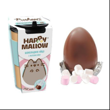 Яйцо шоколадное "PUSHEEN Happy Mallow", 70 г, с маршмеллоу