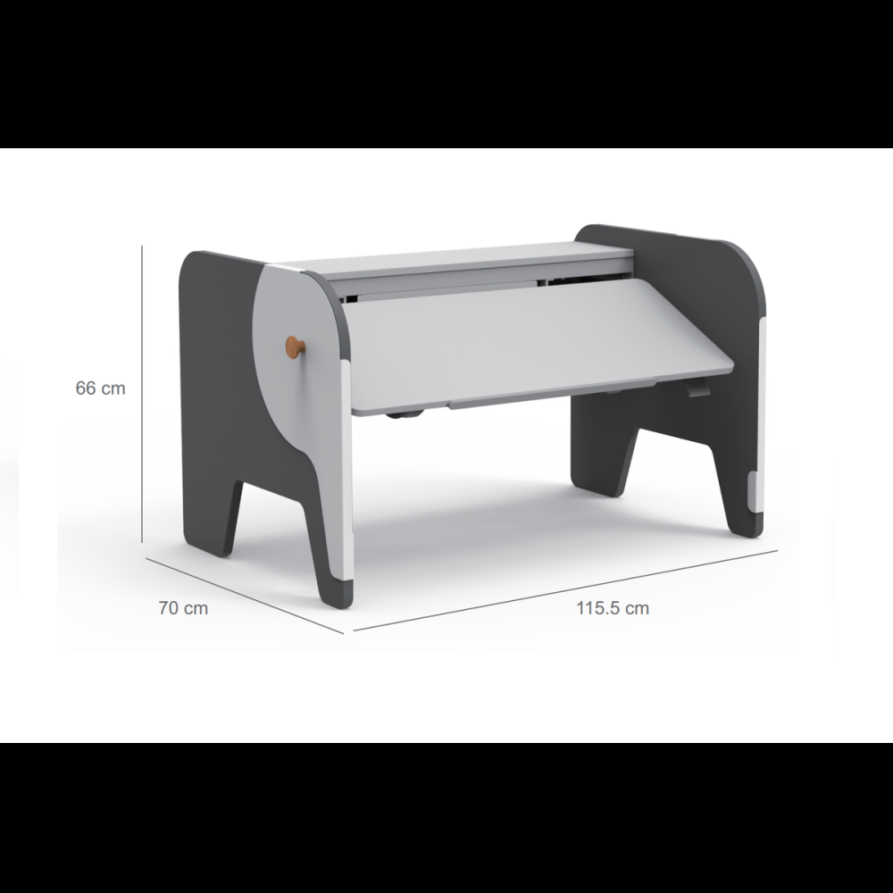 Стол Comf-Pro Elephant Desk UR-3, 1155х700х(340-815) мм, белый, серый - 5