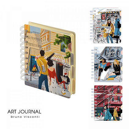 Блокнот "Art Journal", A6, 120 листов, клетка, линейка, точка, ассорти - 2