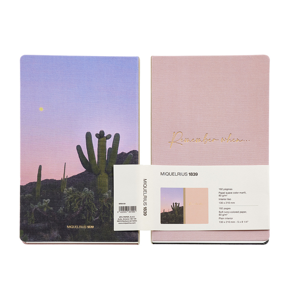 Блокнот Miquelrius "Remember Cactus", А5, 96 листов, нелинованный, розовый - 6