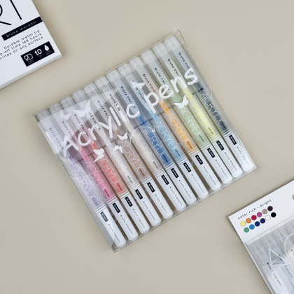 Набор ручек акриловых "Sketch&Art", 1 мм, 12 шт, ассорти - 6