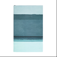 Блокнот "Stripes shadow", А4, 96 листов, линейка, голубой, срез разноцветный