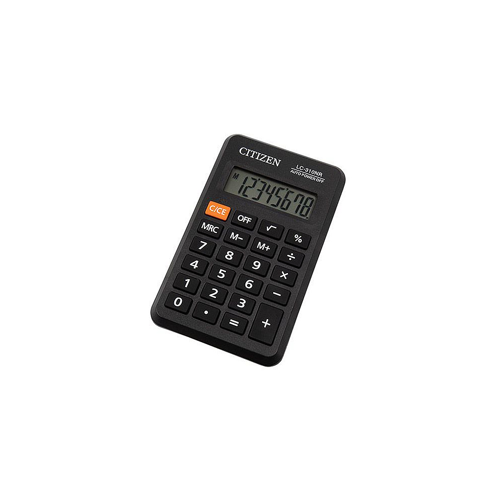 Калькулятор карманный Citizen "LC-310NR", 8-разрядный, черный
