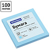 Бумага для заметок на клейкой основе "OfficeSpace", 76x76 мм, 100 листов, голубой - 2