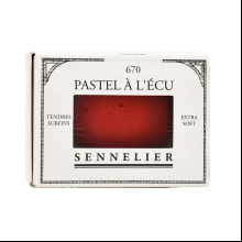 Пастель сухая "À l'écu Pastel", галька, 670 красный рубиновый