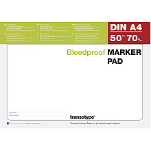 Блок-склейка бумаги для маркеров "Marker Pad", A4, 70 г/м2, 50 листов