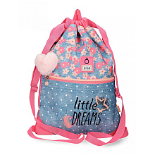 Мешок для обуви Enso "Little dreams", голубой, розовый