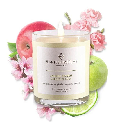 Свеча ароматическая PLANTS&PARFUMS "Garden of Eden", 180 гр., подарочная упаковка - 2