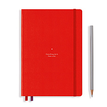 Блокнот "Leuchtturm1917. Bauhaus Edition", А5, 125 листов, точка, красный