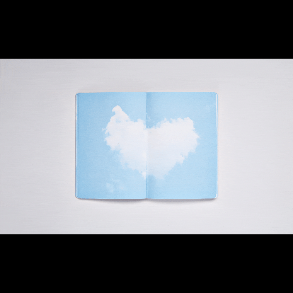 Блокнот "Inspiration Book M Cloud Blue", А5, 88 листов, серый, голубой - 4