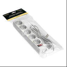 Сетевой фильтр ExeGate SP-5-10W, EX279182RUS, 5 розеток, 10 м, белый