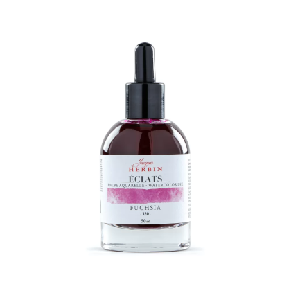 Чернила акварельные "Herbin. Eclats", фуксия, 50 мл