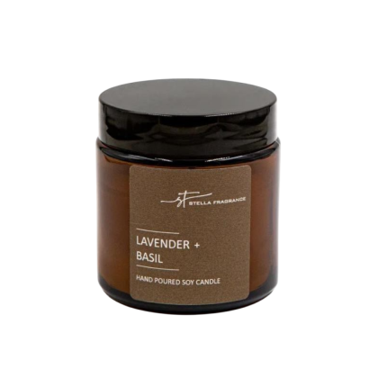 Свеча декоративная Stella Fragrance "Lavender Basil", 90 гр.
