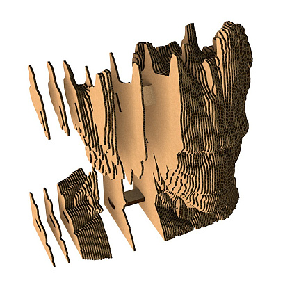 Пазл картонный 3D "Бюст Грут" - 3