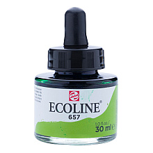 Жидкая акварель "ECOLINE", 657 зелёная бронза, 30 мл