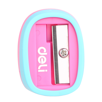 Точилка Deli "Smooth Sharpener", 1 отверстие, ассорти - 4