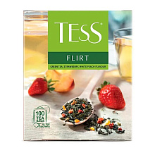Чай "Tess" Flirt, 100 пакетиков x1.5 г, зеленый