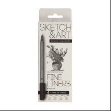 Набор ручек капиллярных "Professional Fine Liners", 4 штуки