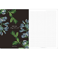 Тетрадь "Flora баптизия", A4, 40 листов, клетка, разноцветный