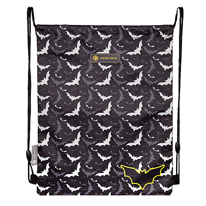 Мешок для обуви "Night bats", 44x33 см, чёрный