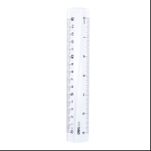 Линейка "Deli EG00112", 15 см, прозрачный