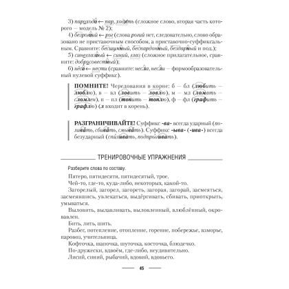 Книга "Русский язык. ЦЭ. ЦТ. Теория. Примеры. Тесты", Антропова Н. Т. - 7