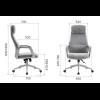 Кресло компьютерное EVERPROF Otto, Grey ткань, серый, металл, корпус серый - 9