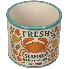 Кашпо "Crab Can", доломит, разноцветный