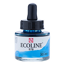 Жидкая акварель "ECOLINE", 578 циан, 30 мл